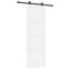Skydedør ORKDAL Hvid 83 x 232 cm Massivt fyrretræ