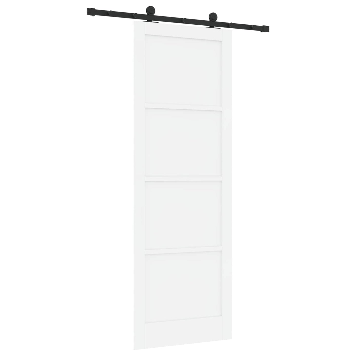 Skydedør ORKDAL Hvid 83 x 232 cm Massivt fyrretræ