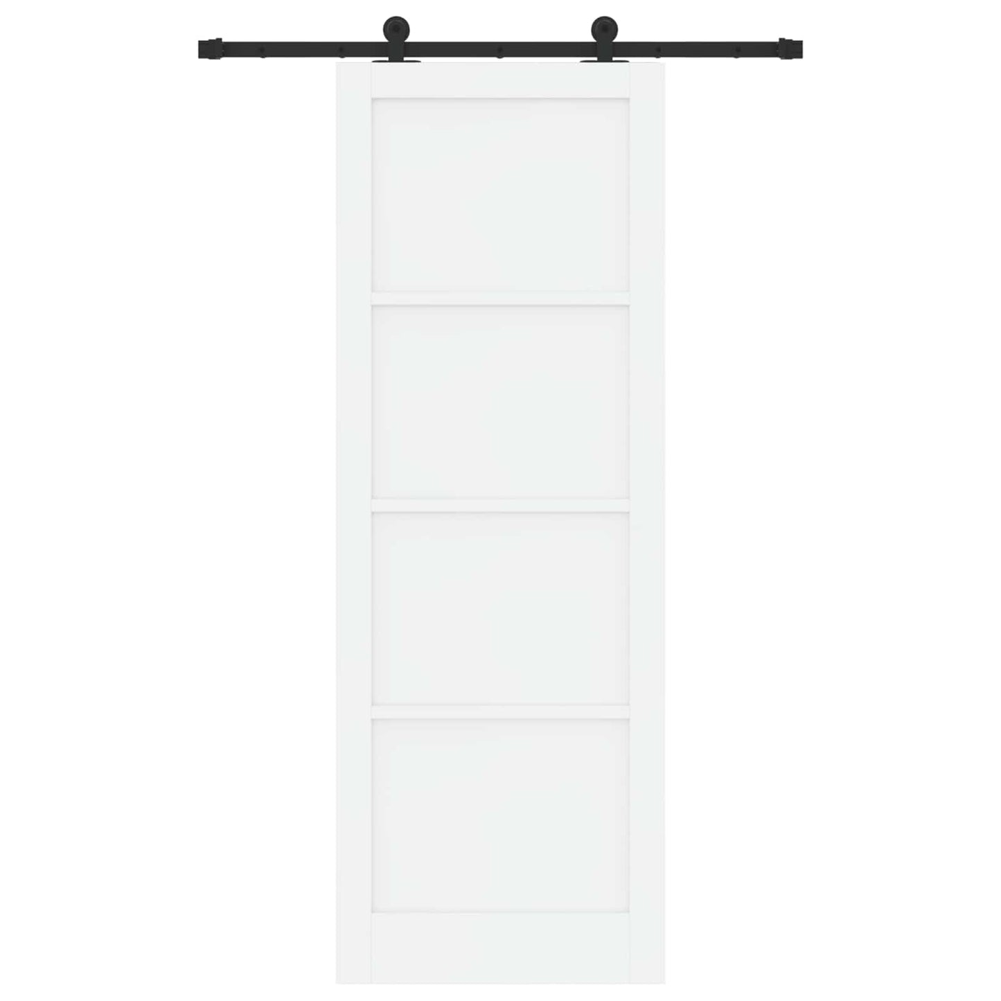 Skydedør ORKDAL Hvid 83 x 232 cm Massivt fyrretræ