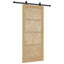 Skydedør ORKDAL Naturfarvet 86 x 198,5 cm Massivt fyrretræ