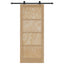 Skydedør ORKDAL Naturfarvet 86 x 211 cm Massivt fyrretræ