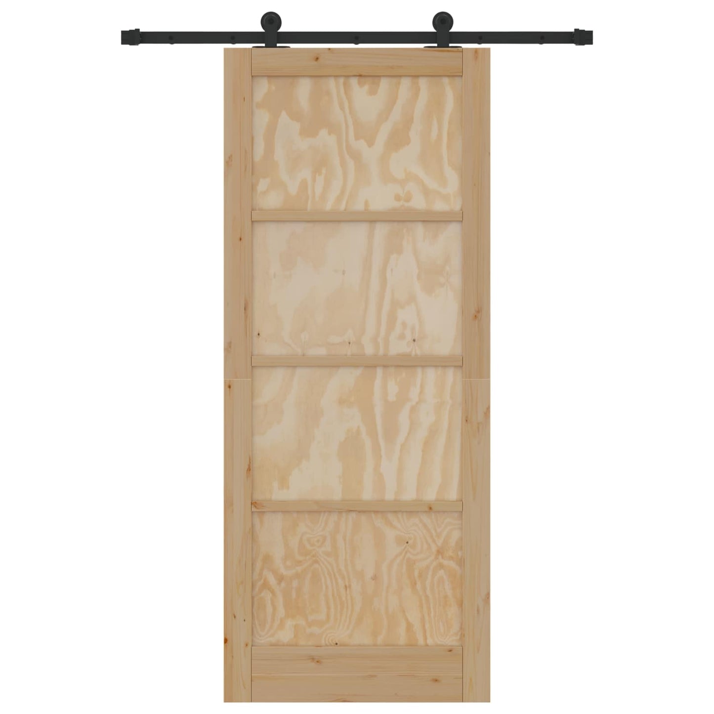 Skydedør ORKDAL Naturfarvet 86 x 211 cm Massivt fyrretræ