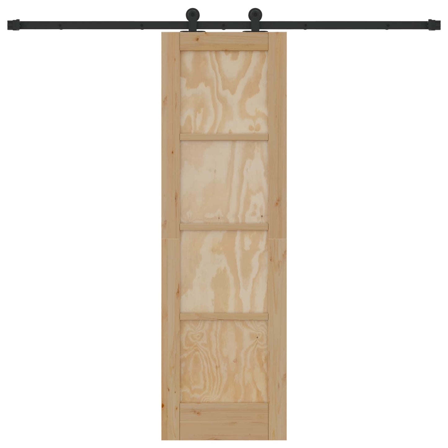 Skydedør ORKDAL Naturfarvet 61 x 198,5 cm Massivt fyrretræ