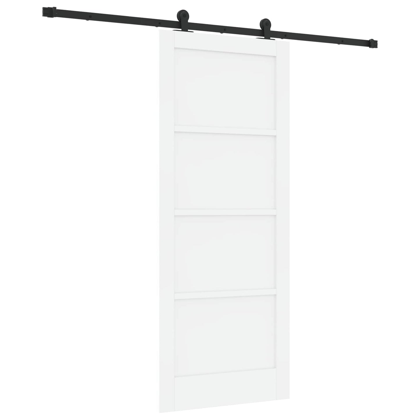 Skydedør ORKDAL Hvid 83 x 202 cm Massivt fyrretræ