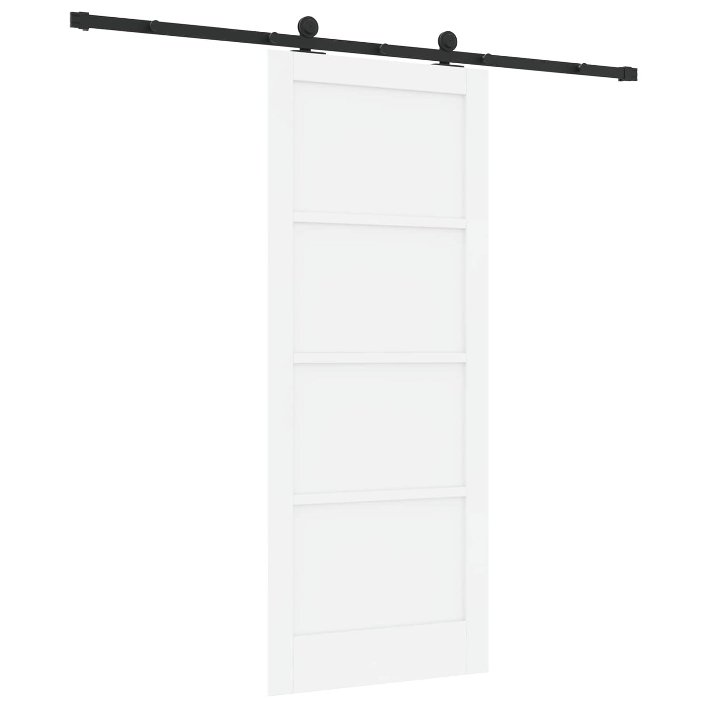 Skydedør ORKDAL Hvid 83 x 202 cm Massivt fyrretræ
