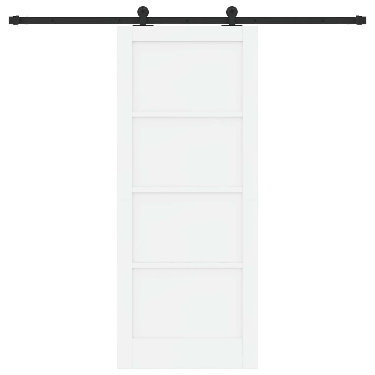 Skydedør ORKDAL Hvid 83 x 202 cm Massivt fyrretræ