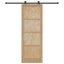 Skydedør ORKDAL Naturfarvet 83 x 232 cm Massivt fyrretræ