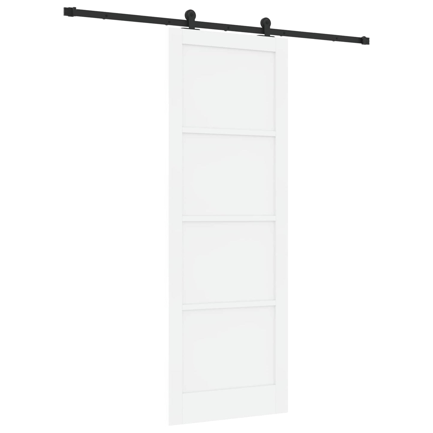 Skydedør ORKDAL Hvid 83 x 232 cm Massivt fyrretræ