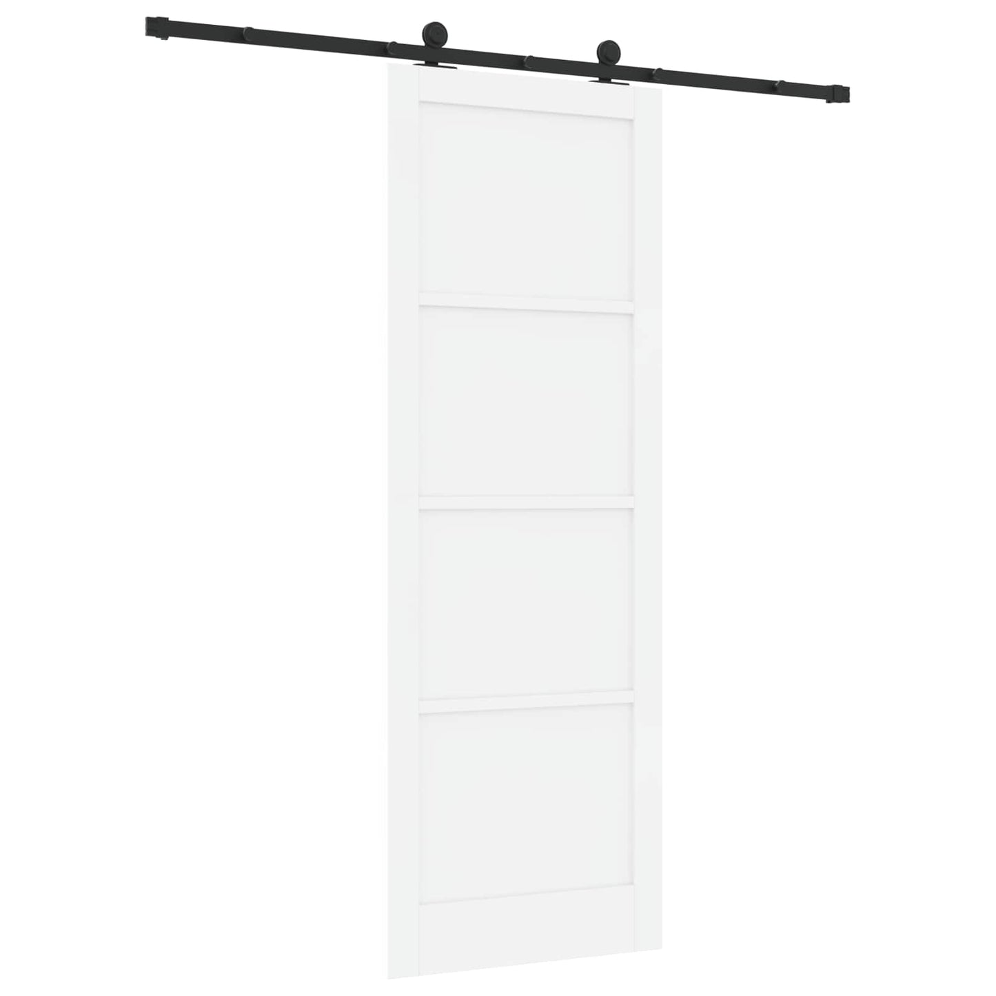 Skydedør ORKDAL Hvid 83 x 232 cm Massivt fyrretræ