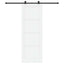 Skydedør ORKDAL Hvid 83 x 232 cm Massivt fyrretræ