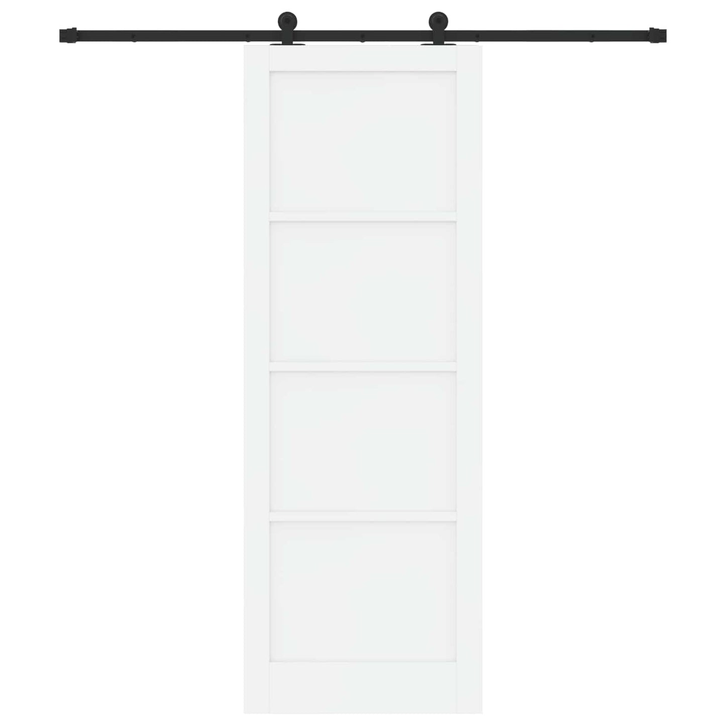 Skydedør ORKDAL Hvid 83 x 232 cm Massivt fyrretræ