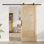 Skydedør ORKDAL Naturfarvet 86 x 198,5 cm Massivt fyrretræ