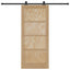 Skydedør ORKDAL Naturfarvet 86 x 198,5 cm Massivt fyrretræ
