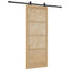 Skydedør ORKDAL Naturfarvet 86 x 211 cm Massivt fyrretræ