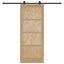 Skydedør ORKDAL Naturfarvet 86 x 211 cm Massivt fyrretræ