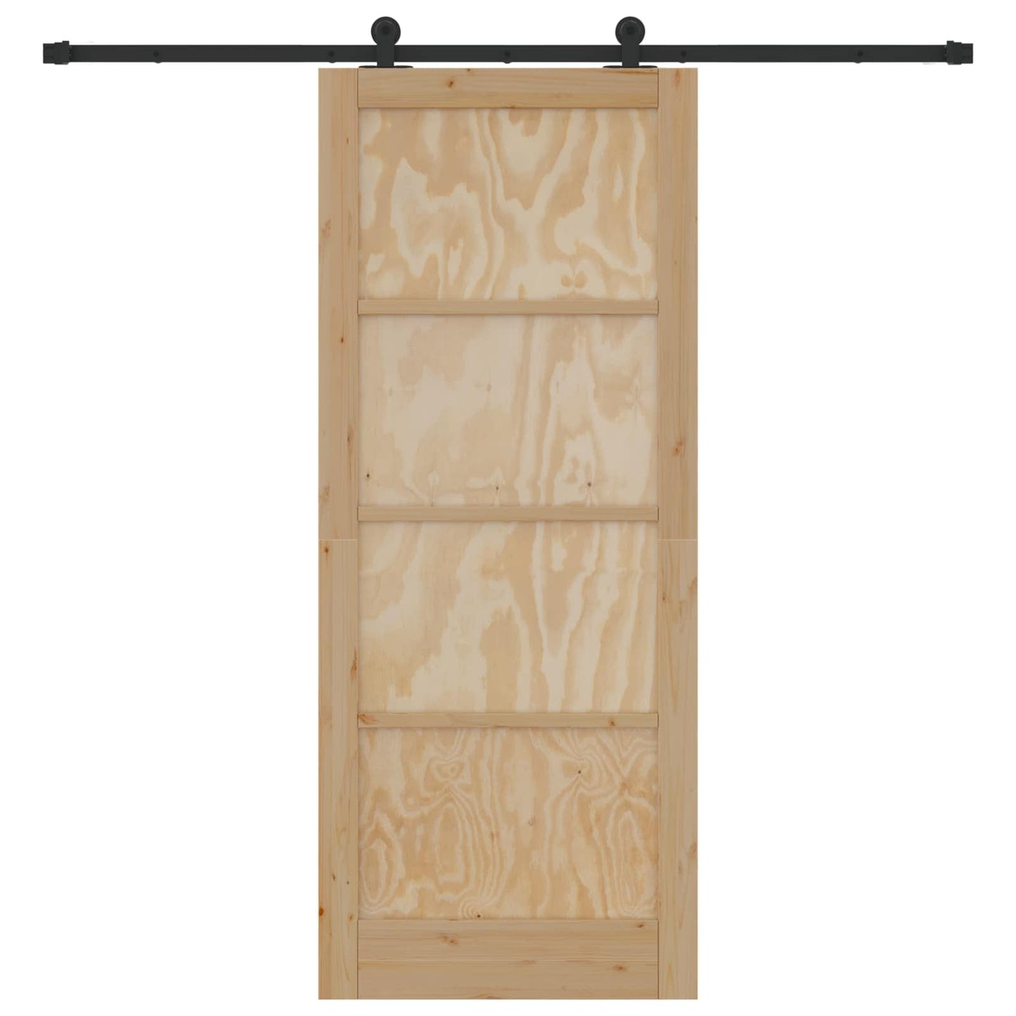 Skydedør ORKDAL Naturfarvet 86 x 211 cm Massivt fyrretræ