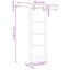 Skydedør Naturfarvet og sort 73,5 x 211 cm Massivt fyrretræ