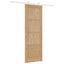Skydedør Natur og hvid 73,5 x 211 cm Massivt fyrretræ