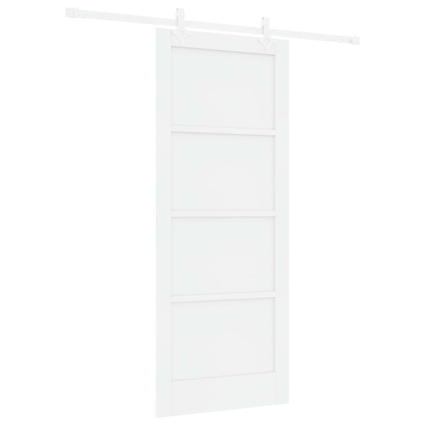 Skydedør Hvid 83 x 202 cm Massivt fyrretræ