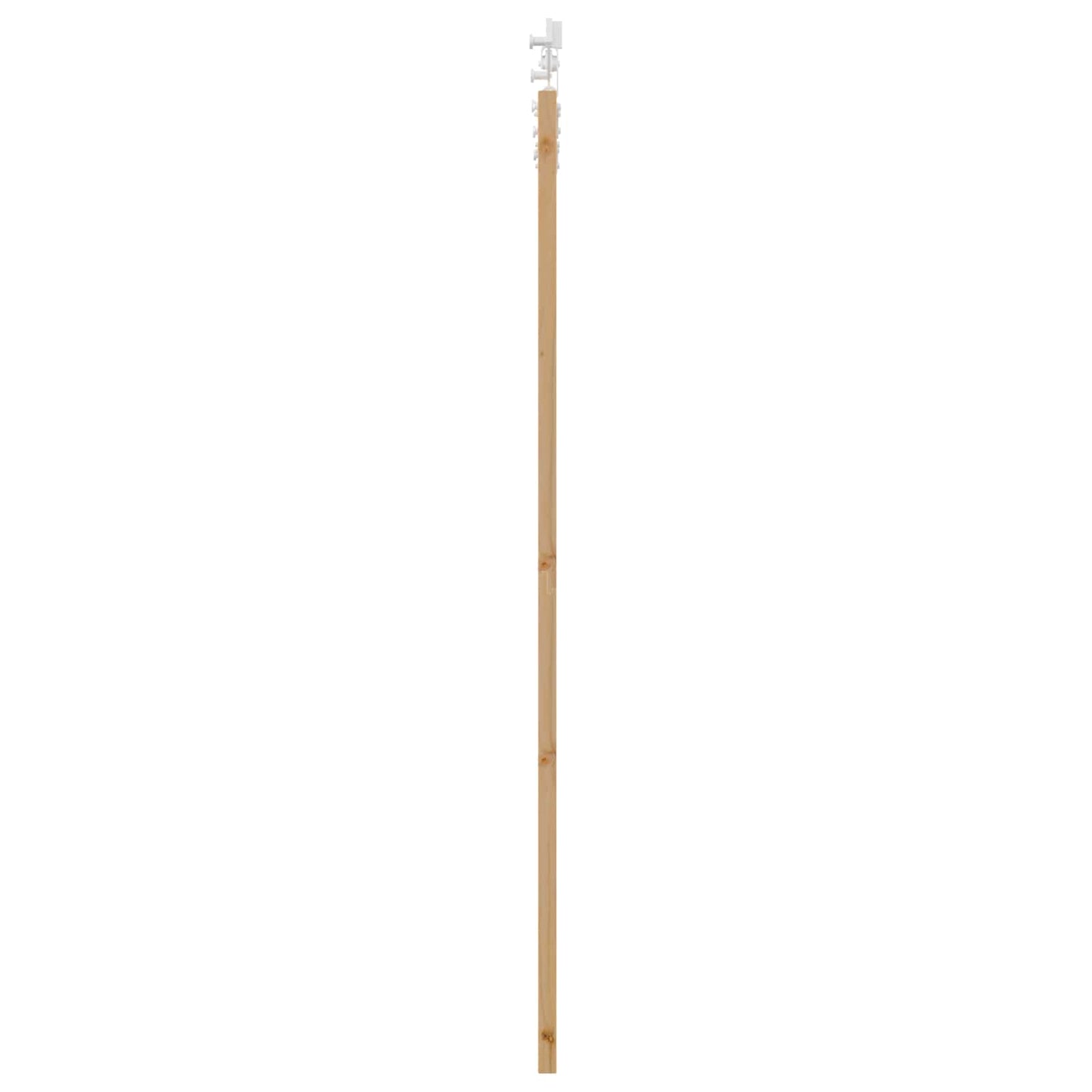 Skydedør Natur og hvid 86 x 198,5 cm Massivt fyrretræ