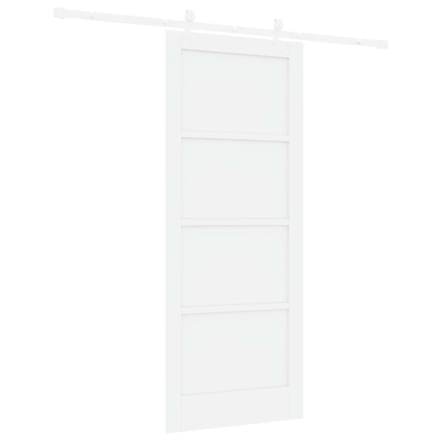 Skydedør Hvid 83 x 202 cm Massivt fyrretræ