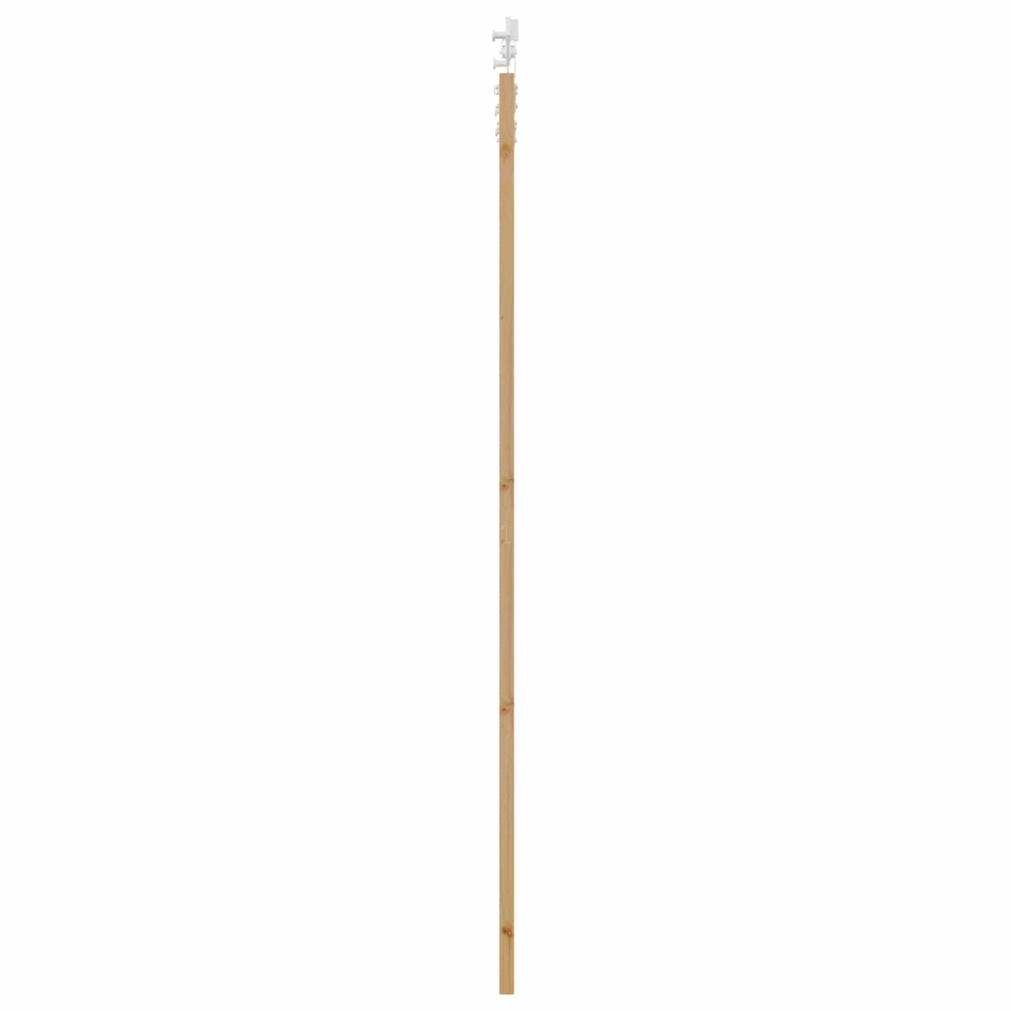 Skydedør Natur og hvid 83 x 232 cm Massivt fyrretræ