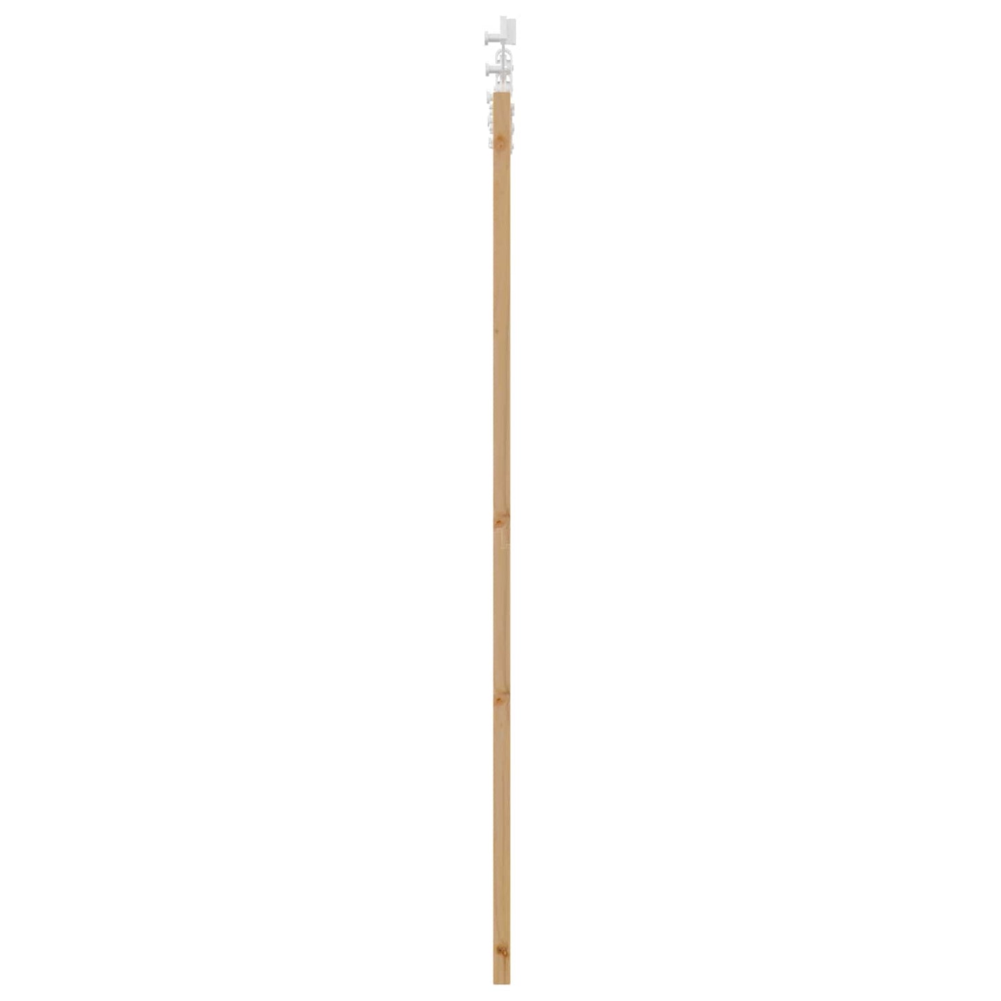 Skydedør Natur og hvid 86 x 198,5 cm Massivt fyrretræ