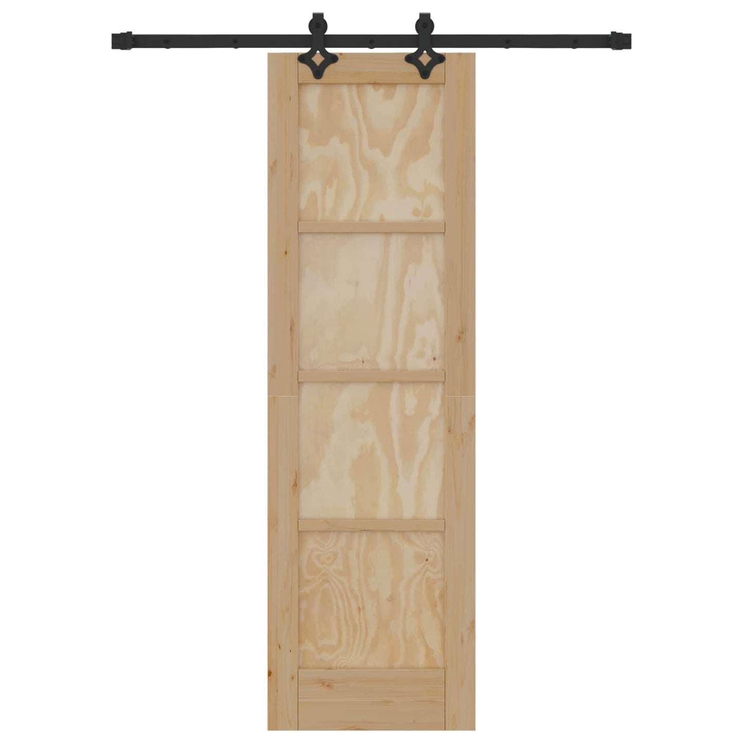 Skydedør ORKDAL Naturfarvet 61 x 198,5 cm Massivt fyrretræ