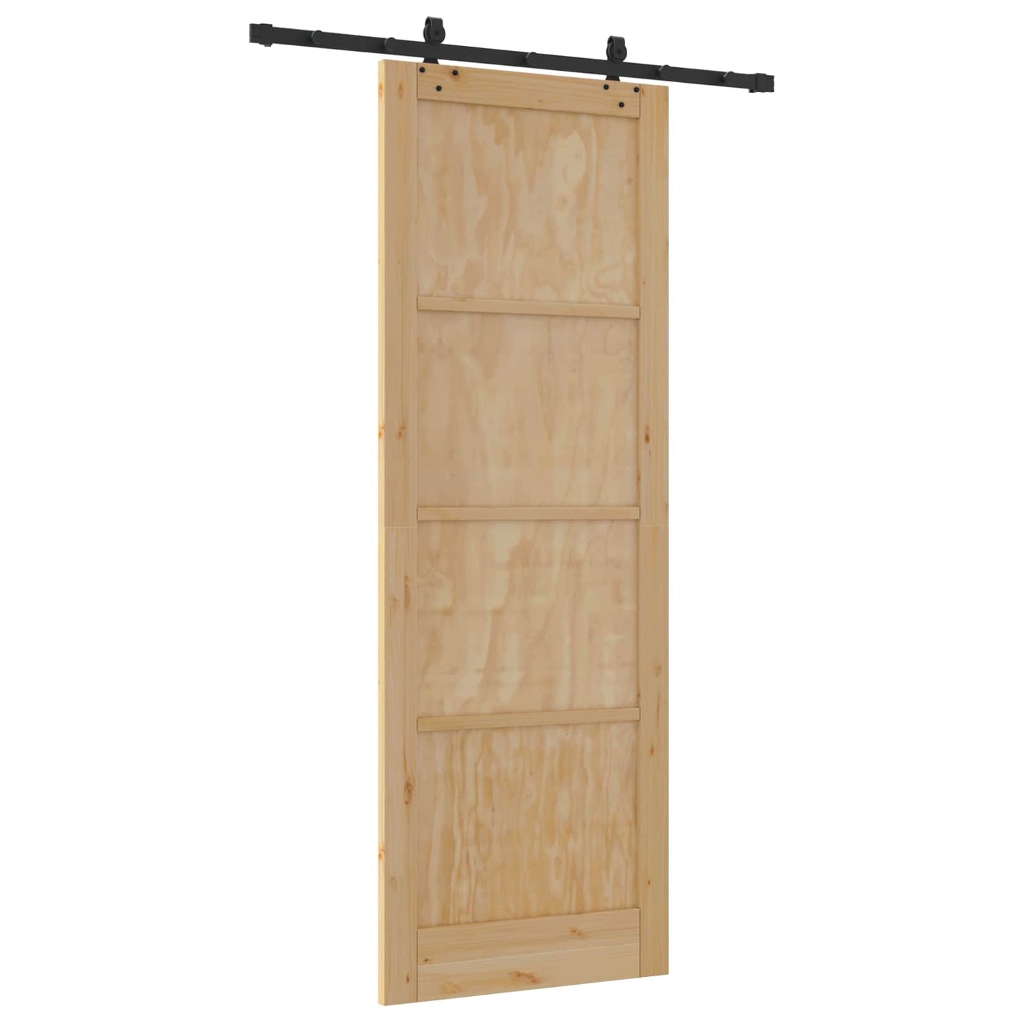 Skydedør ORKDAL Naturfarvet 83 x 232 cm Massivt fyrretræ