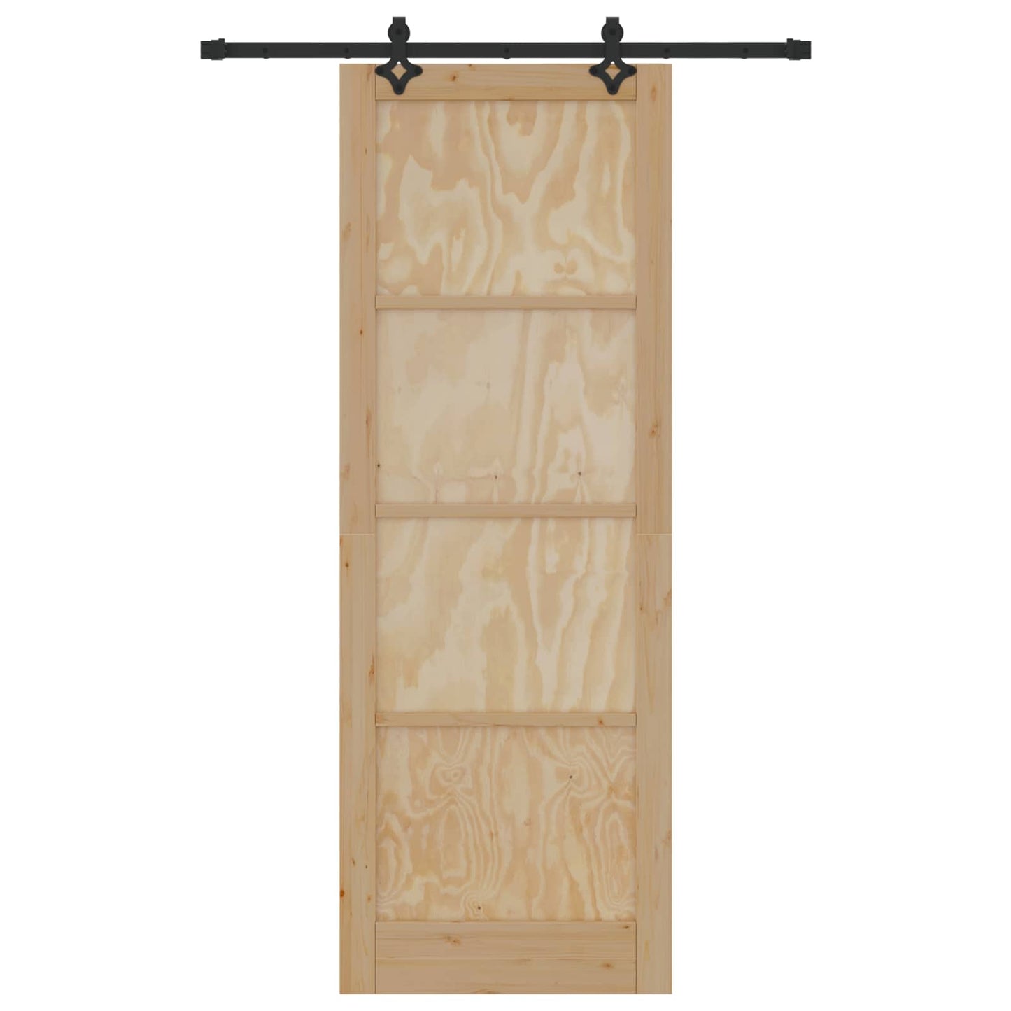 Skydedør ORKDAL Naturfarvet 83 x 232 cm Massivt fyrretræ