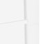 Skydedør ORKDAL 83 x 232 cm Massivt fyrretræ Hvid