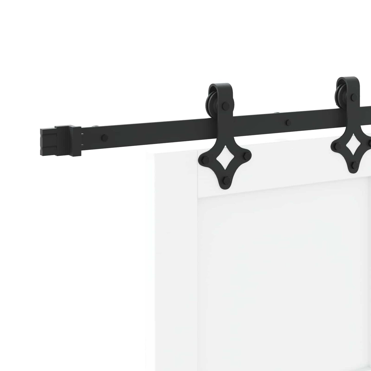 Skydedør ORKDAL 83 x 232 cm Massivt fyrretræ Hvid