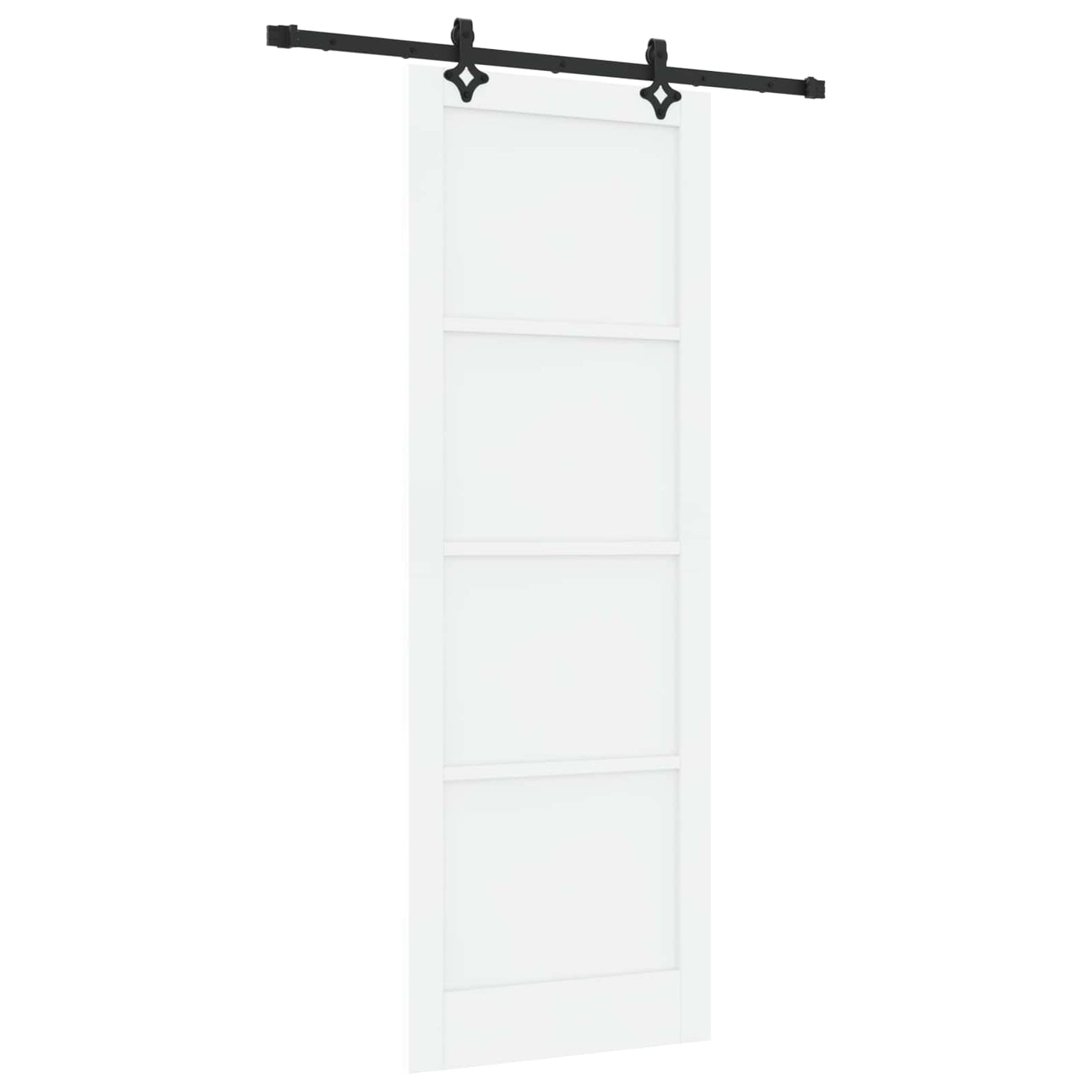 Skydedør ORKDAL 83 x 232 cm Massivt fyrretræ Hvid
