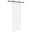 Skydedør ORKDAL 83 x 232 cm Massivt fyrretræ Hvid