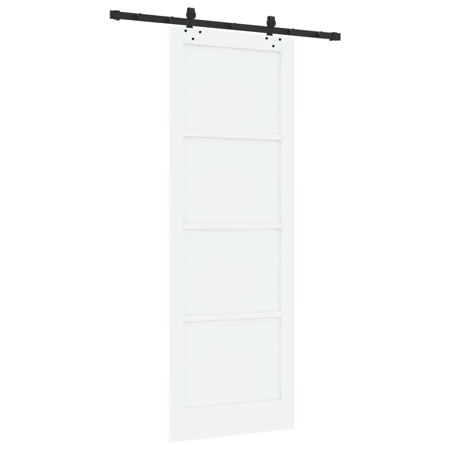 Skydedør ORKDAL 83 x 232 cm Massivt fyrretræ Hvid