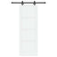 Skydedør ORKDAL 83 x 232 cm Massivt fyrretræ Hvid