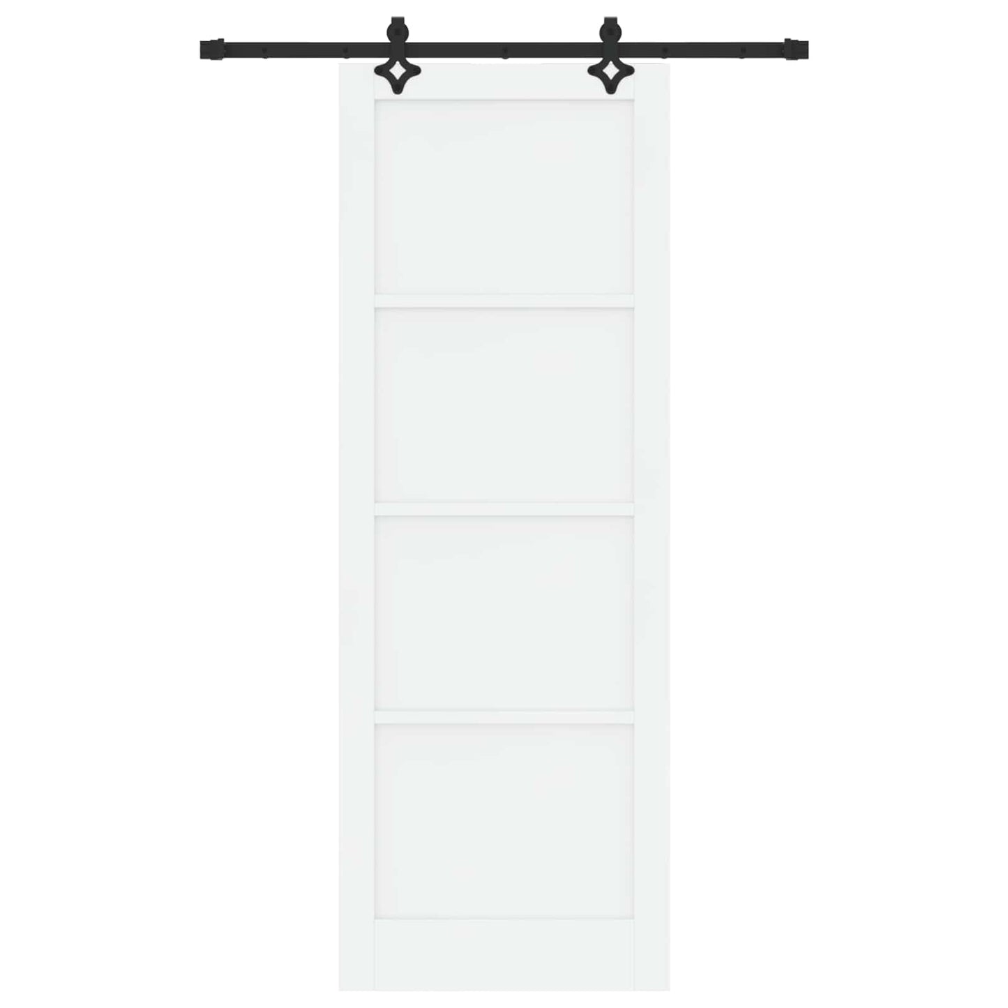 Skydedør ORKDAL 83 x 232 cm Massivt fyrretræ Hvid