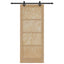 Skydedør ORKDAL Naturfarvet 86 x 211 cm Massivt fyrretræ