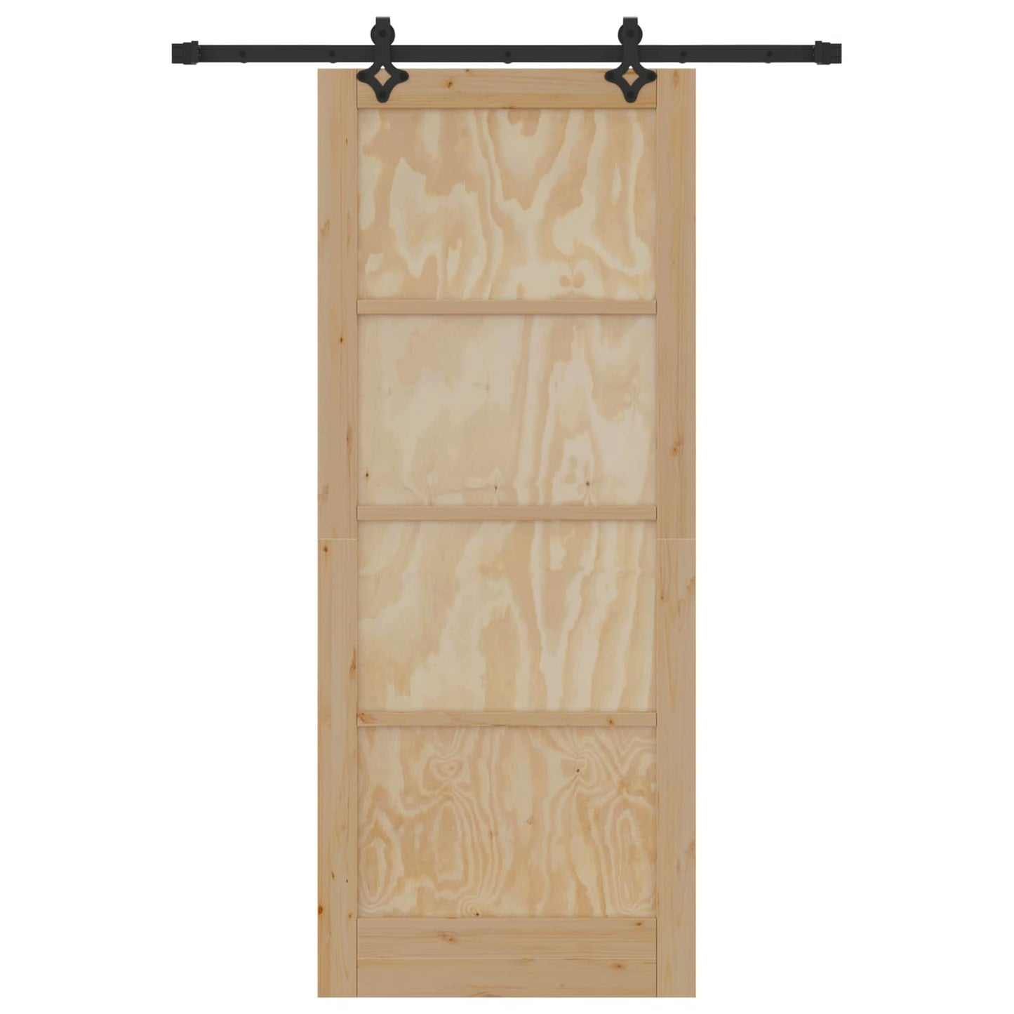 Skydedør ORKDAL Naturfarvet 86 x 211 cm Massivt fyrretræ