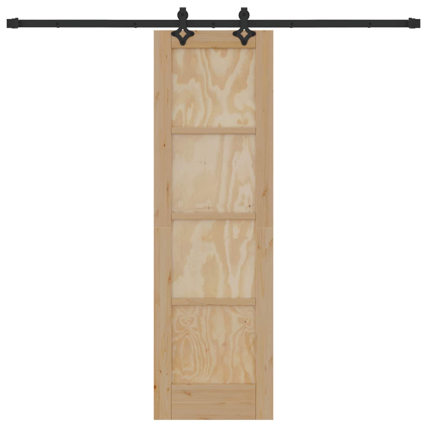 Skydedør ORKDAL Naturfarvet 61 x 198,5 cm Massivt fyrretræ