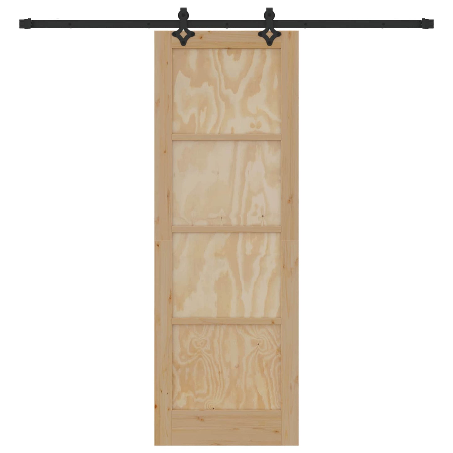 Skydedør ORKDAL Naturfarvet 73,5 x 211 cm Massivt fyrretræ