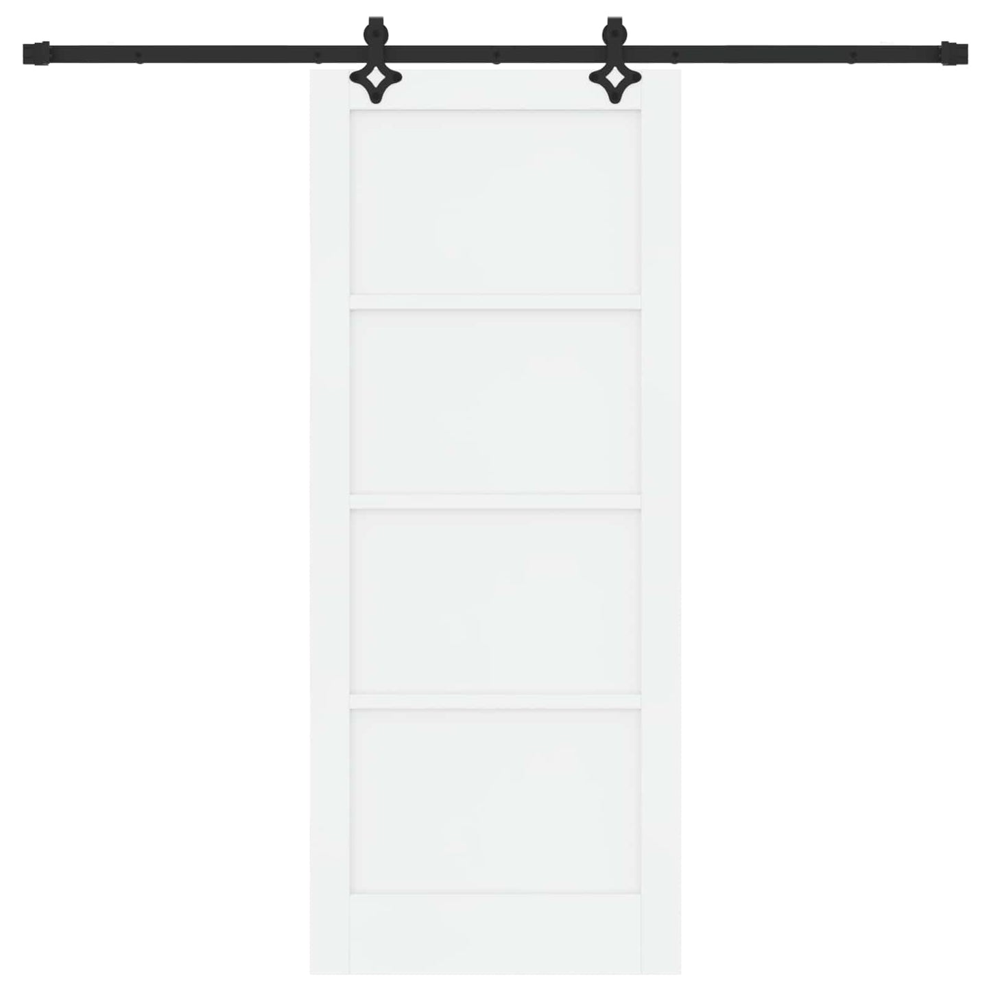 Skydedør ORKDAL Hvid 83 x 202 cm Massivt fyrretræ