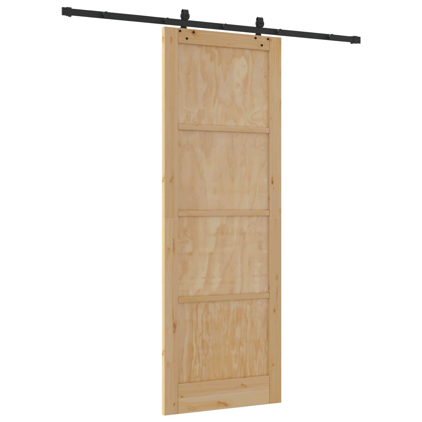 Skydedør ORKDAL Naturfarvet 83 x 232 cm Massivt fyrretræ