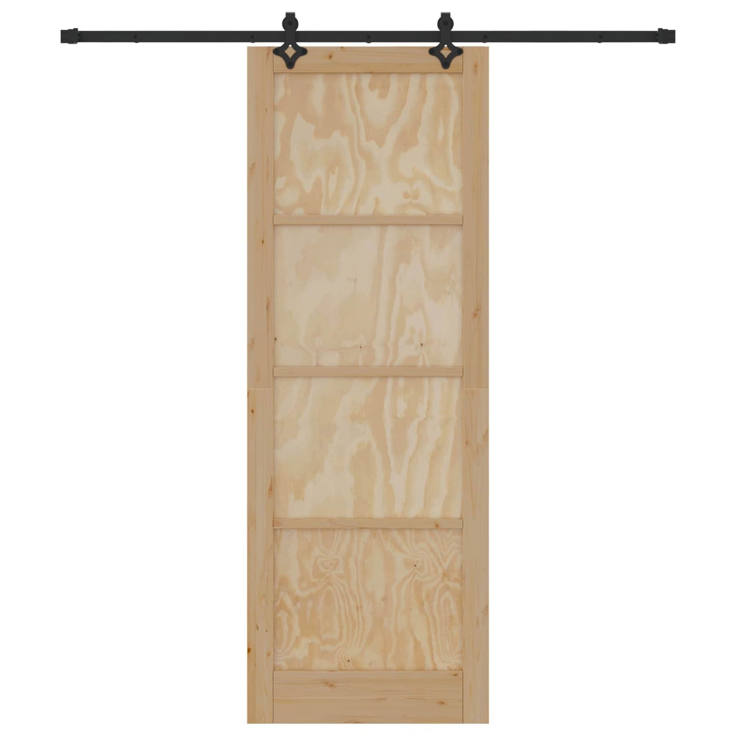 Skydedør ORKDAL Naturfarvet 83 x 232 cm Massivt fyrretræ