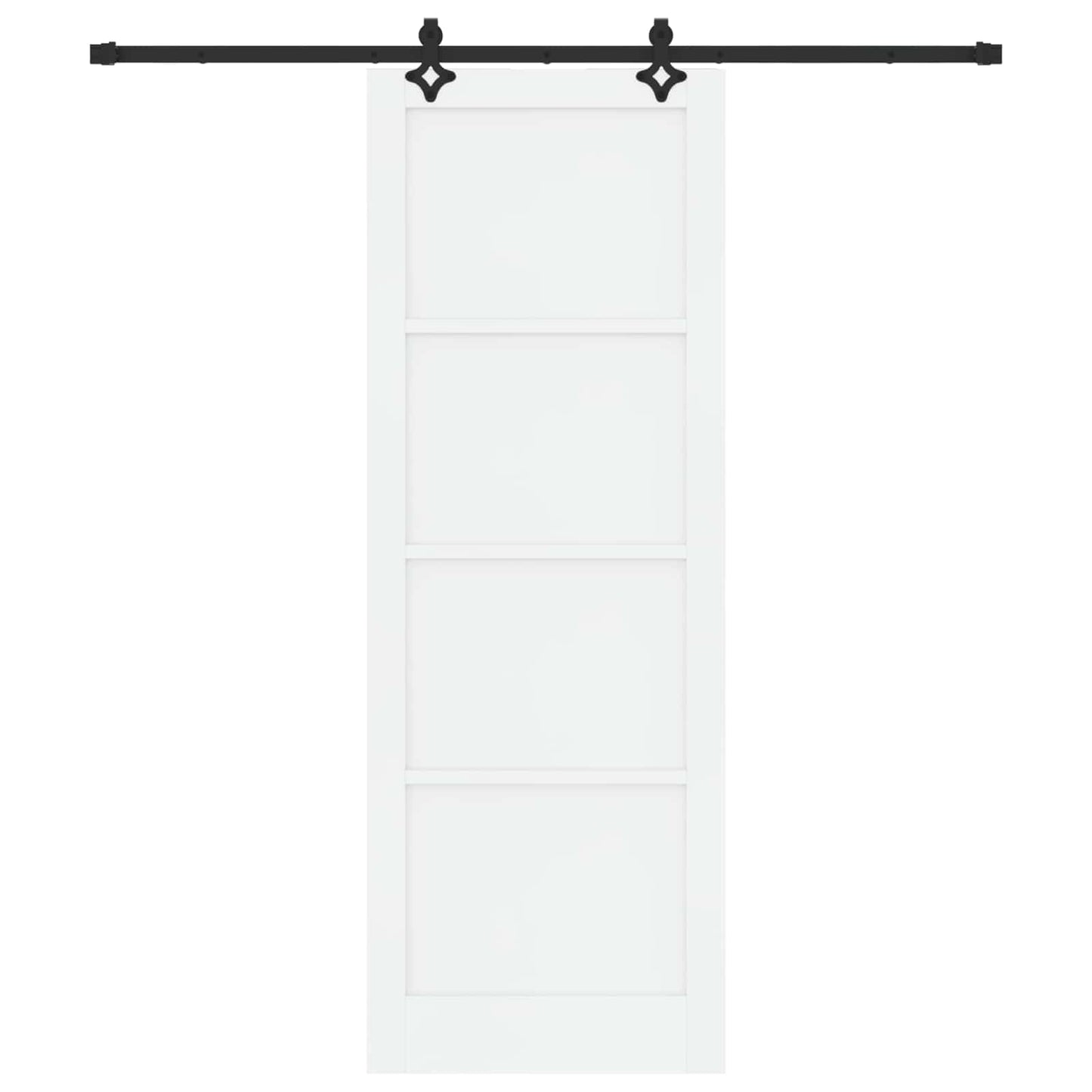 Skydedør ORKDAL Hvid 83 x 232 cm Massivt fyrretræ