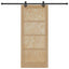 Skydedør ORKDAL Naturfarvet 86 x 198,5 cm Massivt fyrretræ
