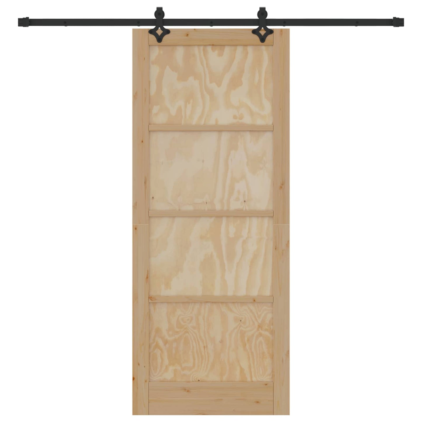 Skydedør ORKDAL Naturfarvet 86 x 211 cm Massivt fyrretræ