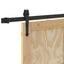 Skydedør ORKDAL Naturfarvet og sort 61 x 198,5 cm