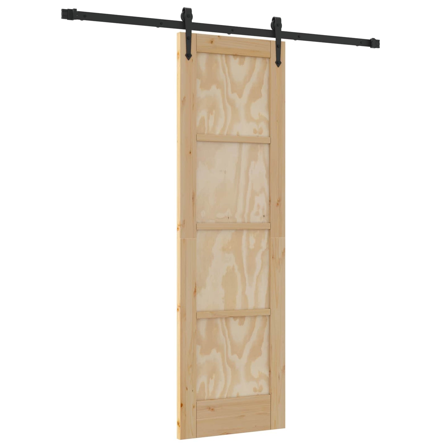 Skydedør ORKDAL Naturfarvet og sort 61 x 198,5 cm