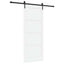 Skydedør ORKDAL Hvid og sort 83 x 202 cm Massivt fyrretræ